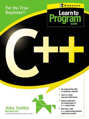 Learn to Program with C++ - ebook